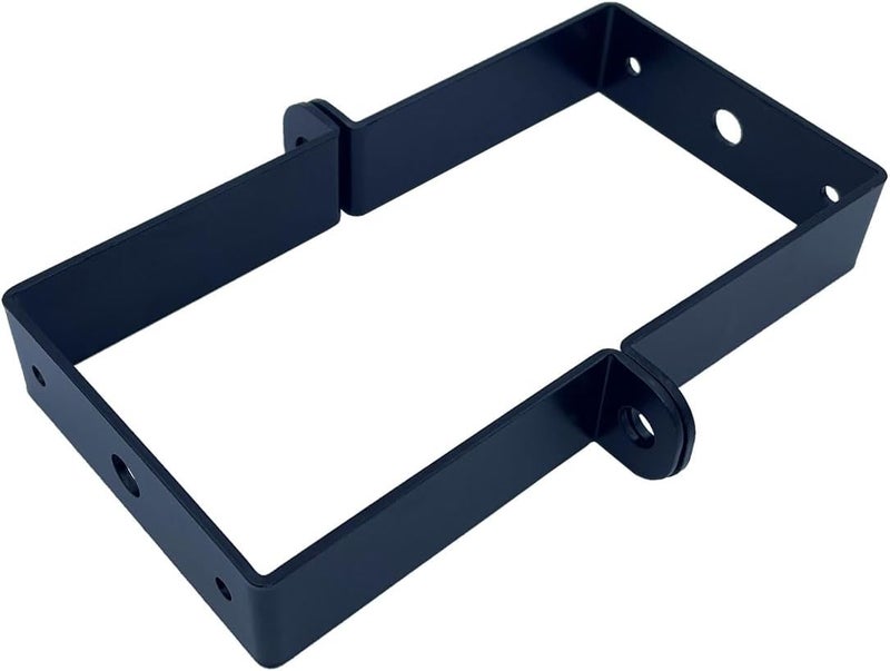 Jouray 6 PCS 3x3" Square Pipe Tube Strap Clamps,3 inch metal u shaped bracket, steel u clamp bracket for mounting,Powder Coated Black - Image 2